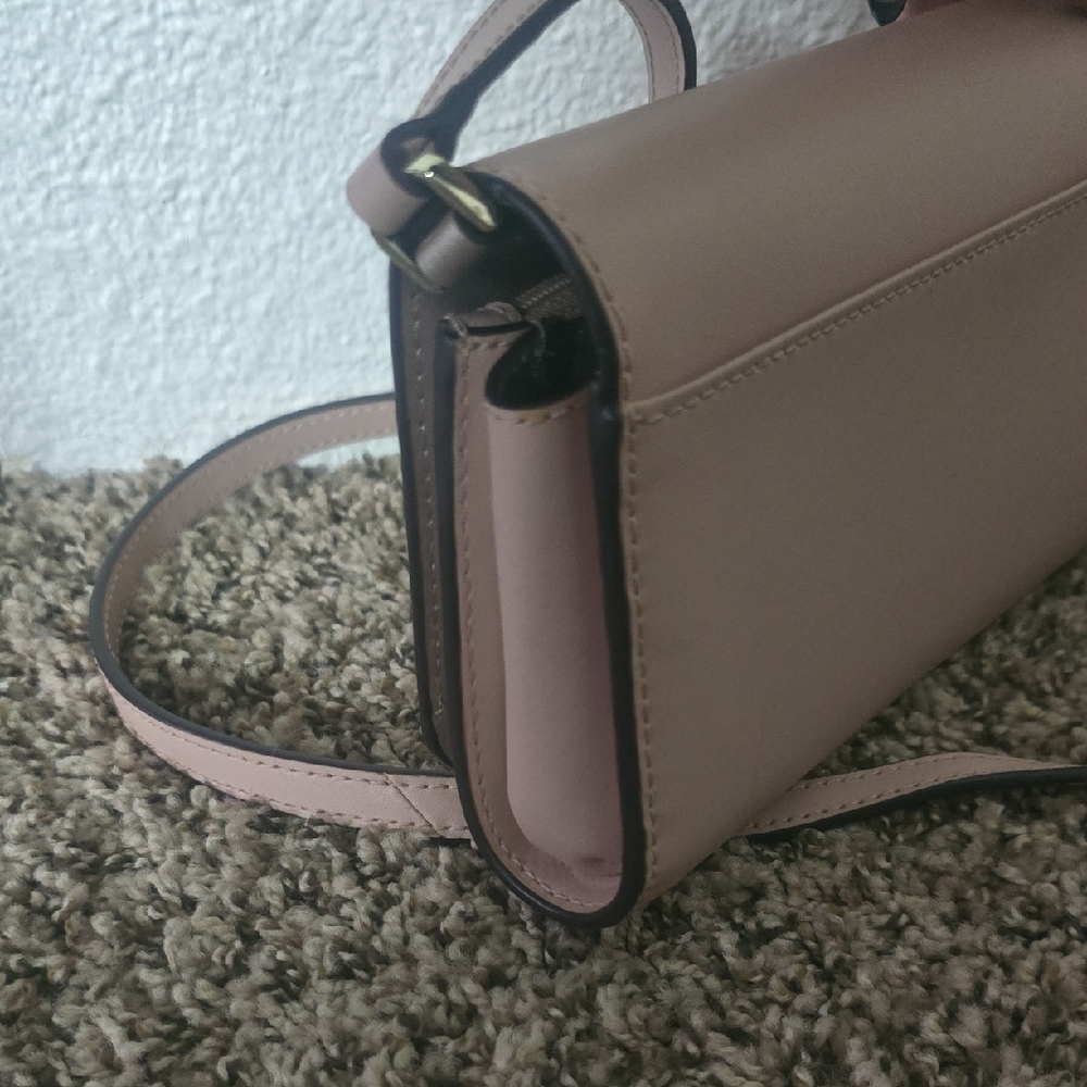 Kate Spade Blush Pink & Metallic Pink Aztec Crossbody Bag (EUC)(LIKE NEW)💕♠️💕 - Picture 10 of 12